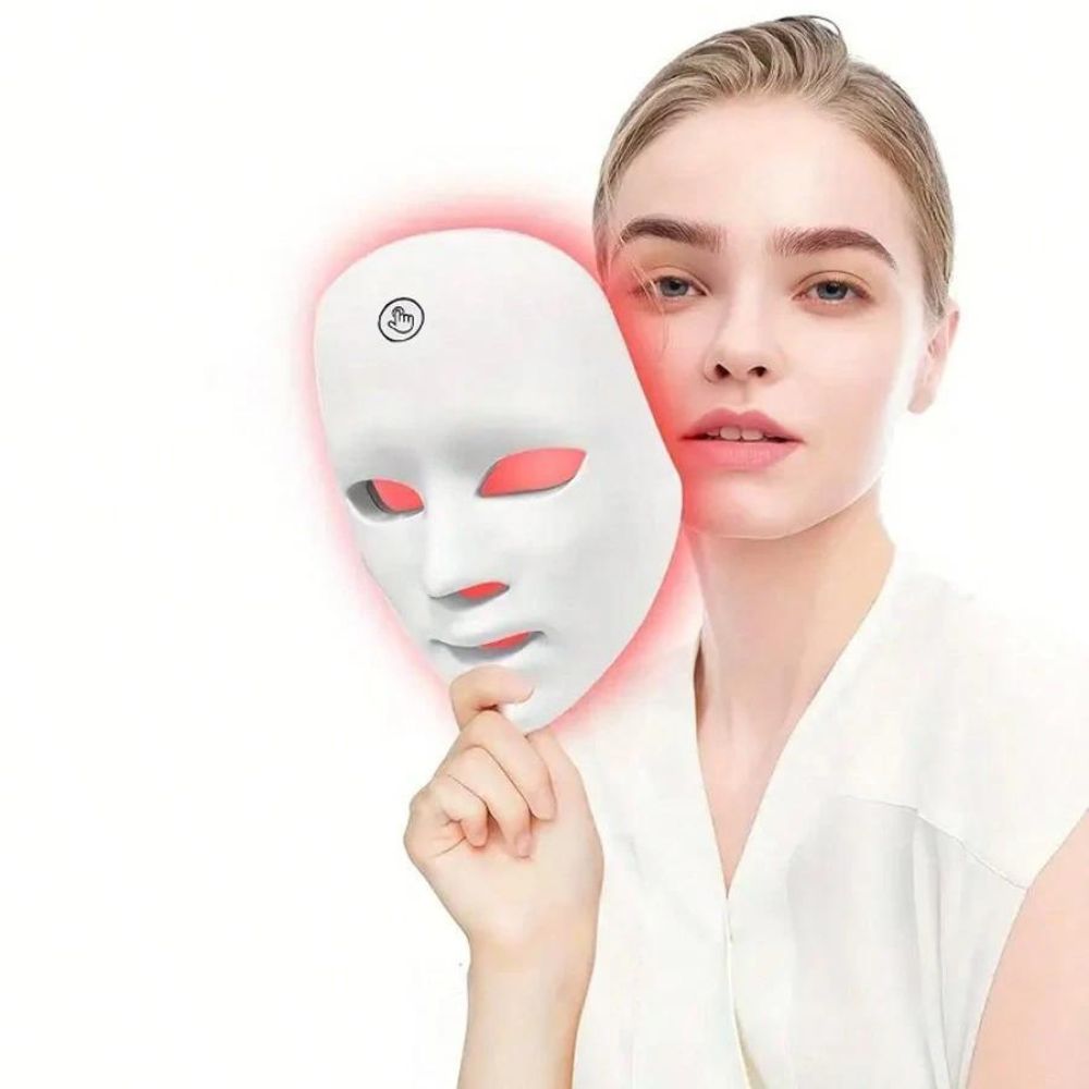 GlowMask - Maschera per terapia a LED con 7 colori per la cura del viso