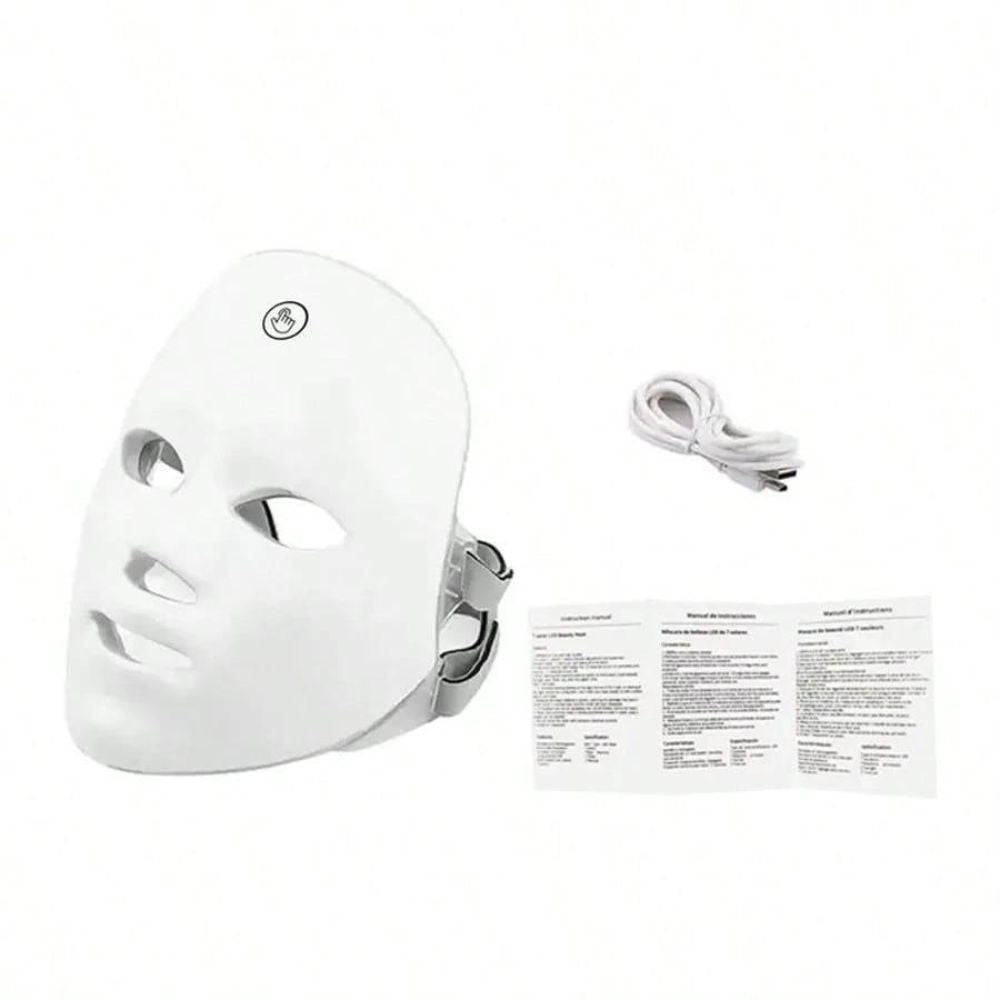 GlowMask - Maschera per terapia a LED con 7 colori per la cura del viso